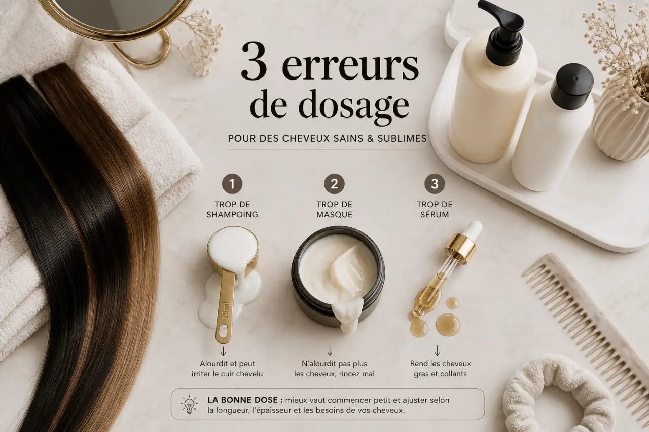 Soin des cheveux lisses : 3 erreurs de dosage qui étouffent votre fibre capillaire