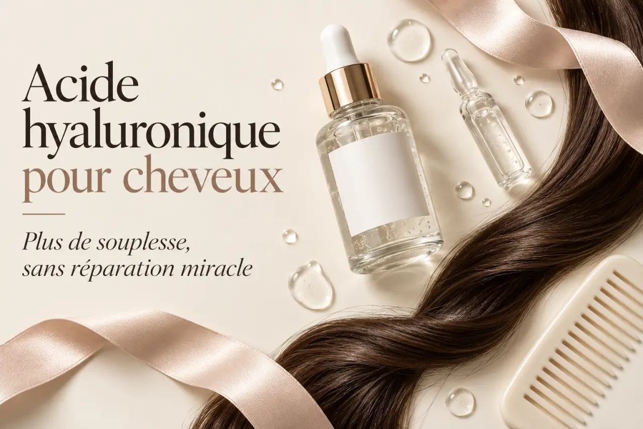 Acide hyaluronique pour cheveux : plus de souplesse, sans réparation miracle