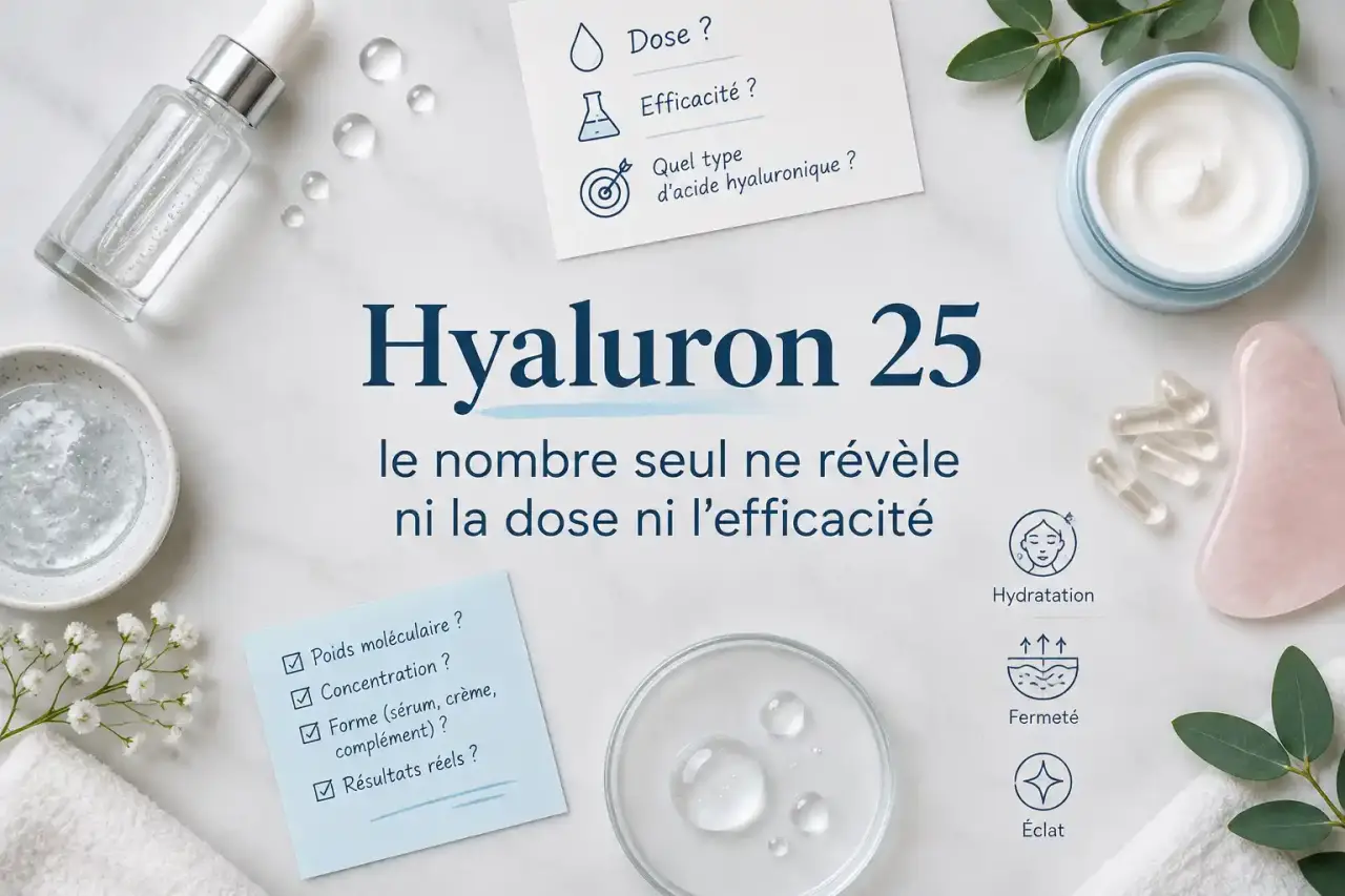 Hyaluron 25 : le nombre seul ne révèle ni la dose ni l’efficacité