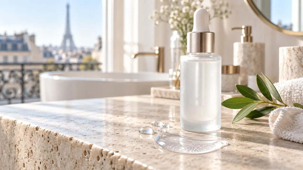 Sérum premium Hyaléon Paris à l'acide hyaluronique dans un flacon élégant