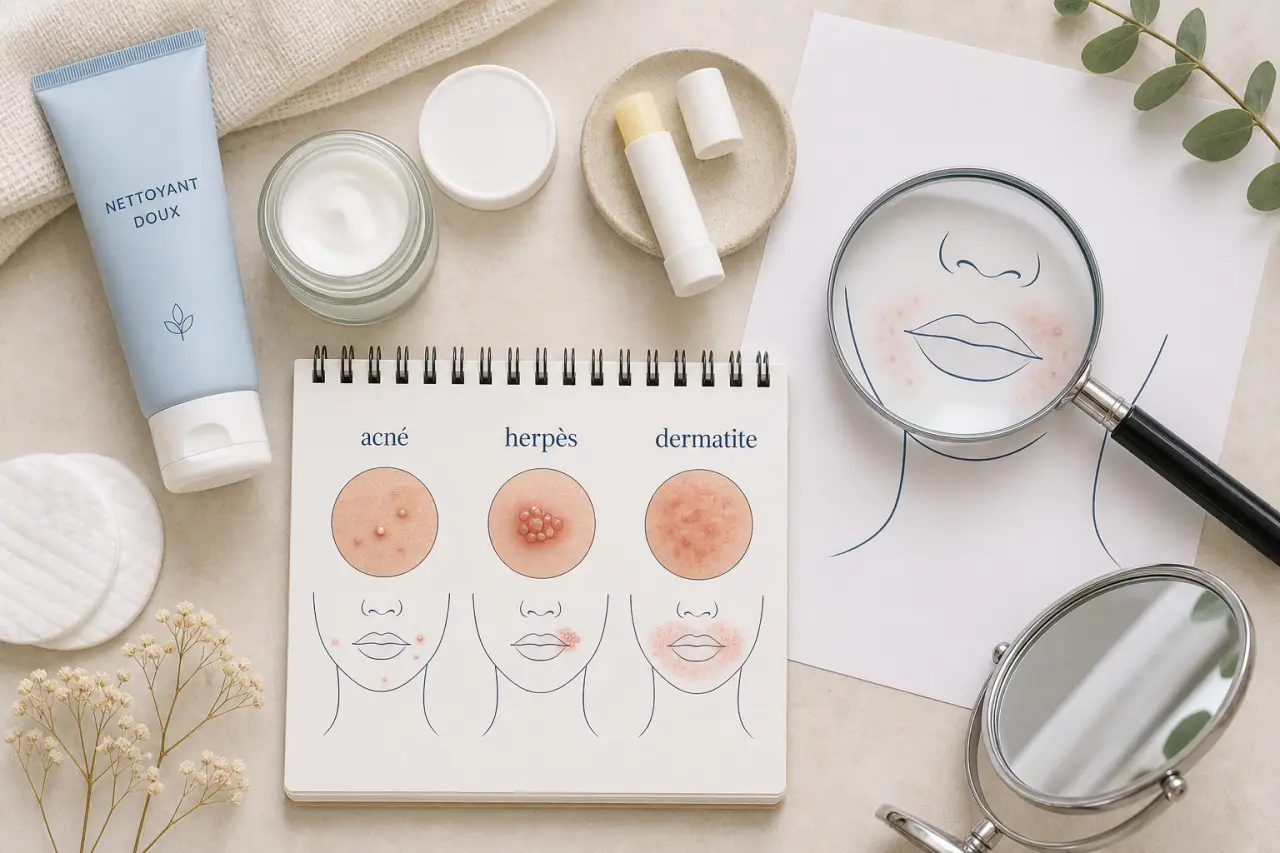 Boutons autour de la bouche : acné, herpès ou dermatite, les signes pour les distinguer