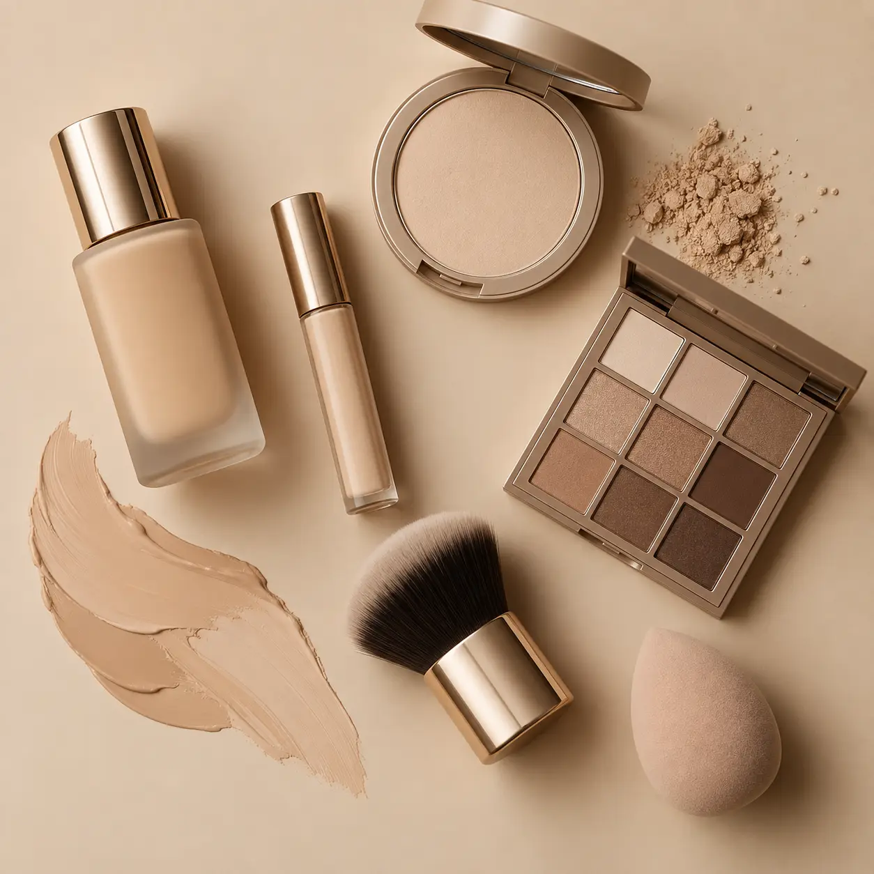 Le maquillage nude unifie le teint, avec des couches fines et des teintes proches de la peau