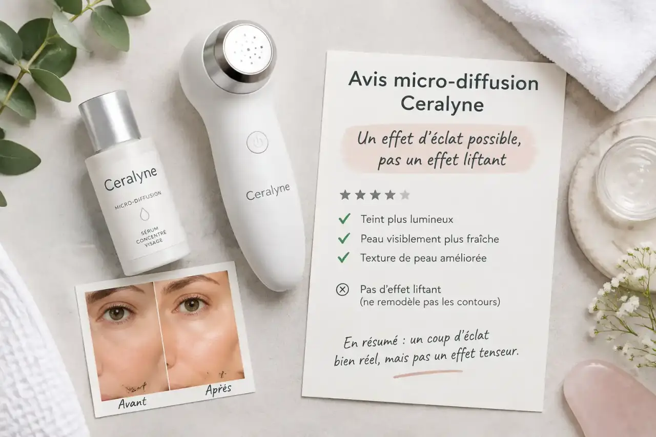 Avis micro-diffusion Ceralyne : un effet d’éclat possible, pas un effet liftant